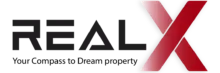 Real x real estate company logo